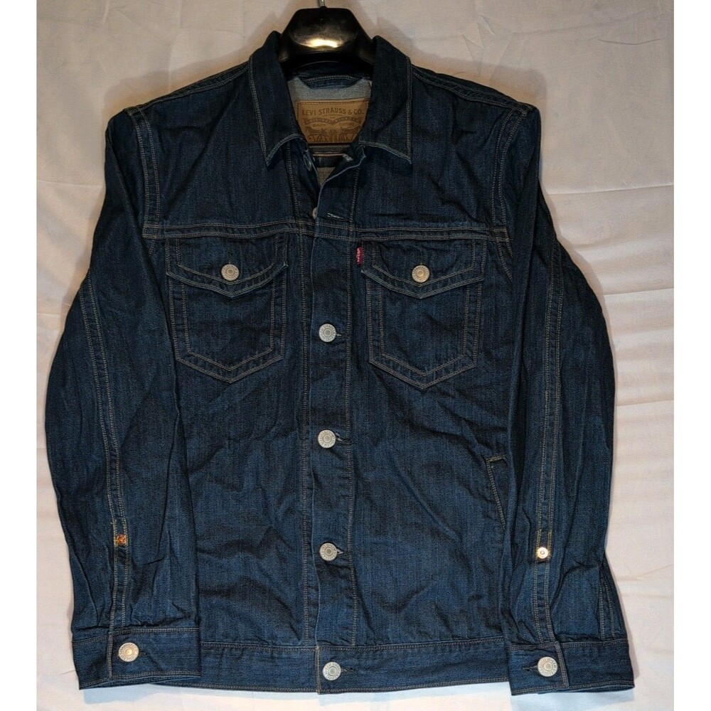 Levi's Womens Dark Blue denim Jacket NO Lining Size XL